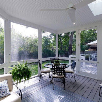 Low maintenance deck and screened porch