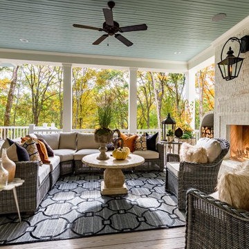 Lower Level Rear Porch - Southern Living Magazine - Featured Builder Showhome