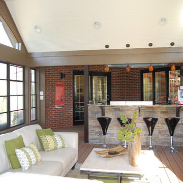 Luxury porch extends indoor comforts outward