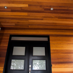 Idee per un grande portico minimal davanti casa