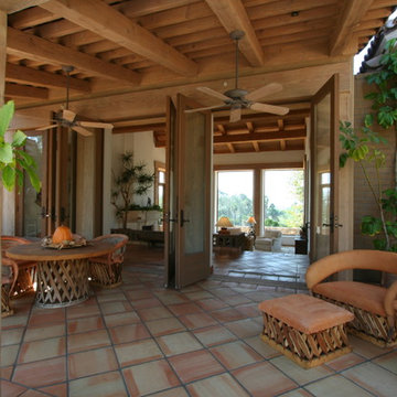Mission Style Estate Porch