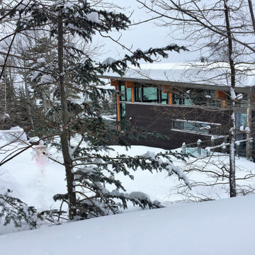 Modern Ski Chalet view