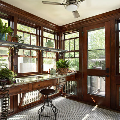 Inspiration for a small craftsman porch remodel in Minneapolis