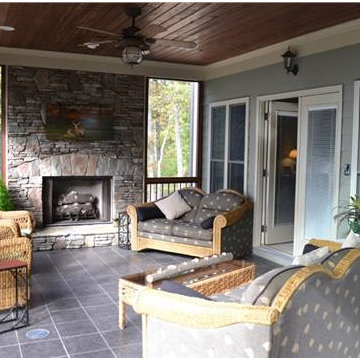 Mountain Style Ranch Home - Enclosed Porch