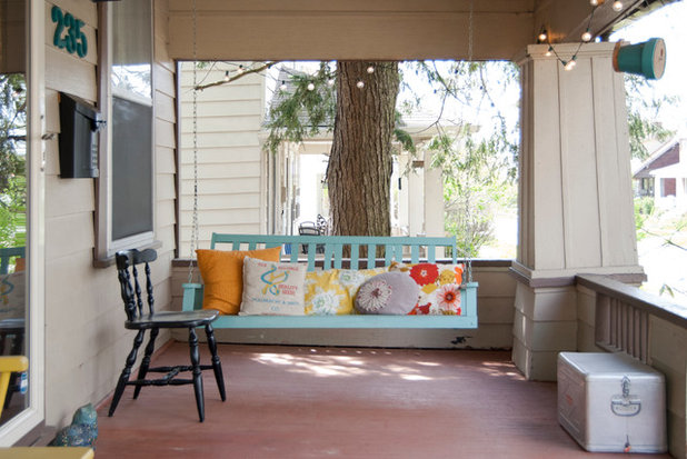 Shabby-chic Style Porch by Adrienne DeRosa