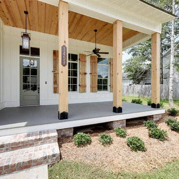 New Farmhouse with Hanging Lantern