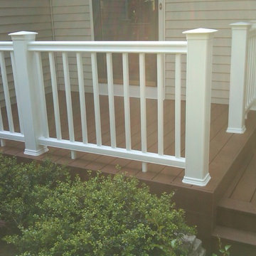 New Front Porch Composite Decking and Rail