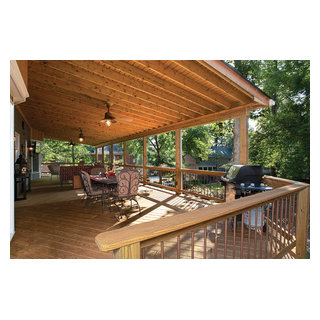 Open Back Porches - Traditional - Porch - Atlanta - by Atlanta Decking ...