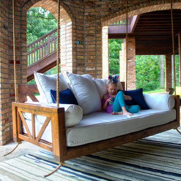Outdoor Custom Twin or Crib Mattress Bed Porch Swing Daybeds