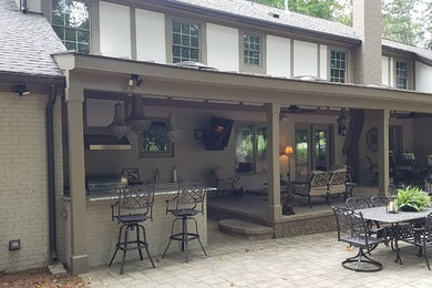 Outdoor kitchen and patio