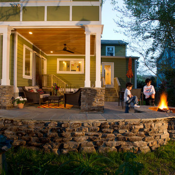 Outdoor patio and firepit