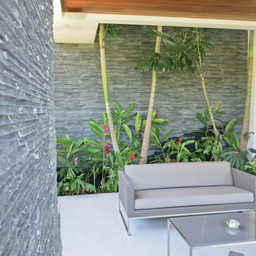 Patio with Natural Stone Panels