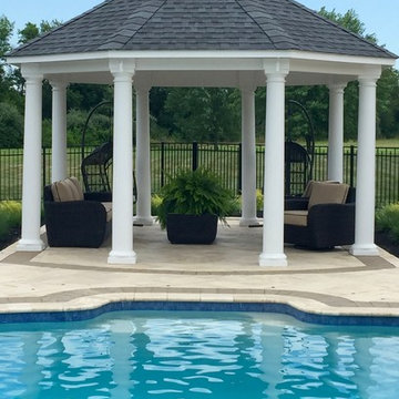 Paradise Pool Project Designed & Built by Garden Artisans LLC, Cranbury, NJ