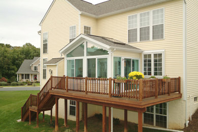 This is an example of a traditional porch design in Baltimore.