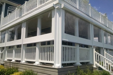 Beach style porch idea in Other