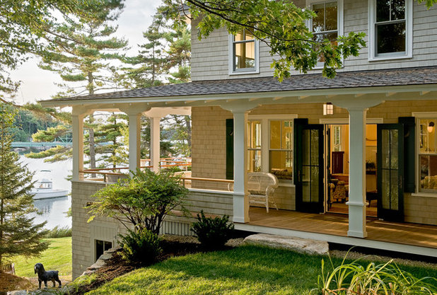 Beach Style Porch by Whitten Architects