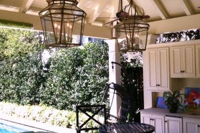 This is an example of a traditional veranda in New Orleans.