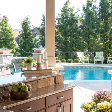 Pool House  and Outdoor Living Space in St. Charles