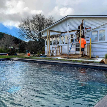 Porch and deck build in West Auckland