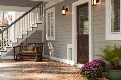 This is an example of a traditional porch design in Wilmington.