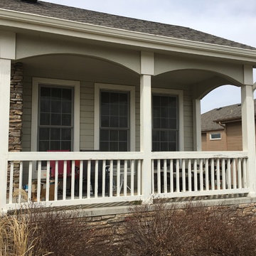 Porch Composite Post and Railing update