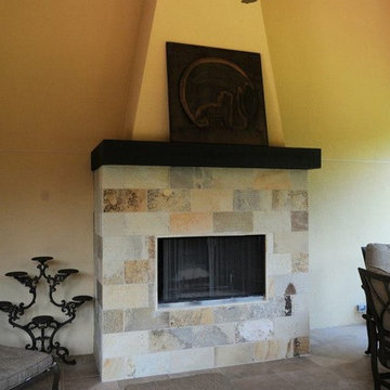 Porch Fireplace