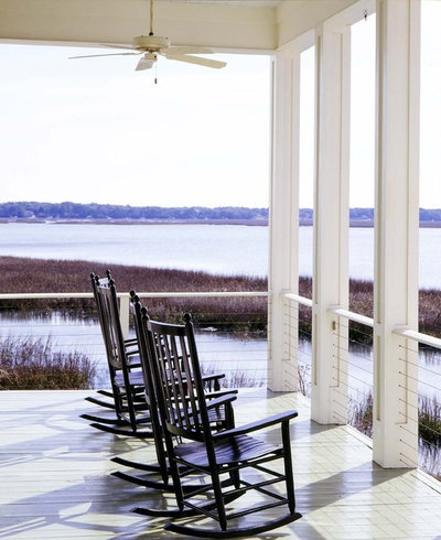 Beach Style Porch by Frederick + Frederick Architects