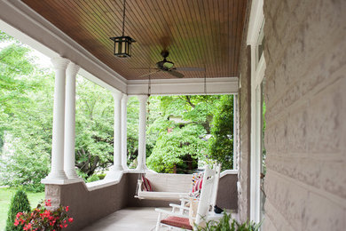 This is an example of a traditional front porch design in Nashville.