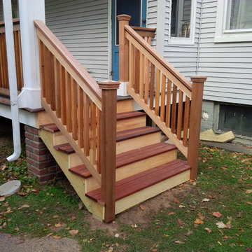 Porch stairs / Mahogany & Cedar