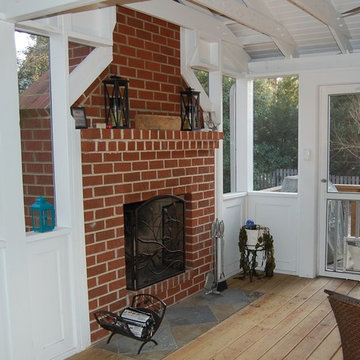 Porch with Fireplace