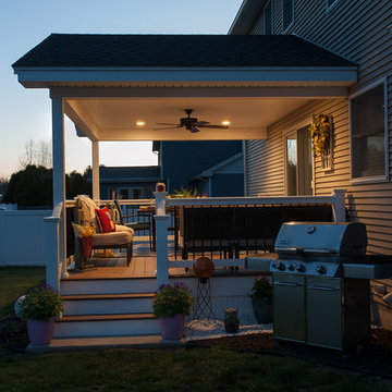 Porch with Recessed Lighting