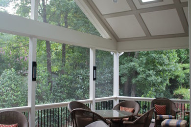 Inspiration for a porch remodel in Raleigh