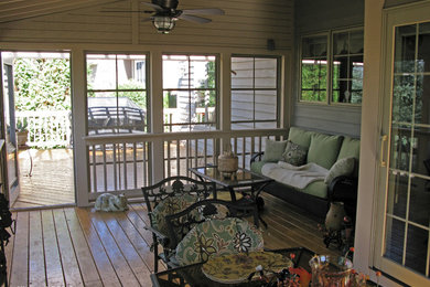Pressure Treated Screen Porch and Deck, Sunspace Four-Track Windows