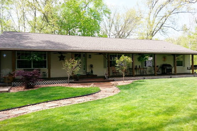 This is an example of a rustic porch design in Other.