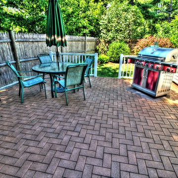 Re-purposing and old deck with composite pavers