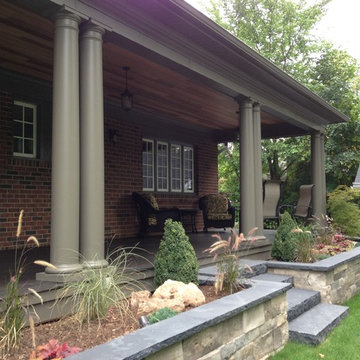 Rear Covered Porch and Exterior Makeover