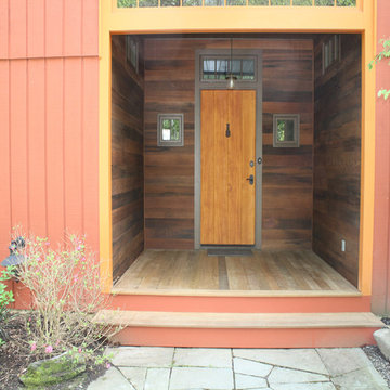 Reclaimed Redwood Porch Paneling