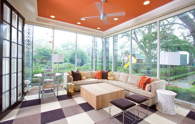 Heads-Up Hues: 10 Bold Ceiling Colors