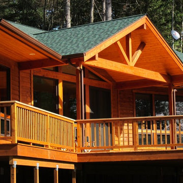 Rustic Cedar Single Story Home