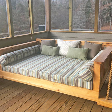Rustic daybed cushions and pillows