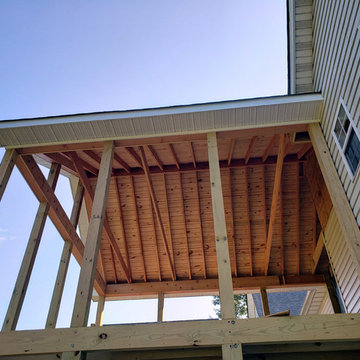 Screen Porch Deck With Patio Below, Ruckersville VA 22968