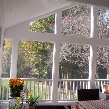 Screen Porch Interior-Tongue and Groove Ceiling