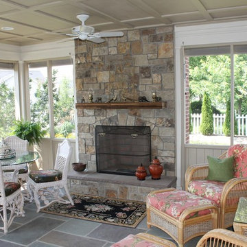 Screen porch is a beautiful outdoor living room