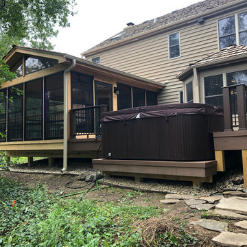 Screen Porch with TimberTech Deck in Gurnee, IL