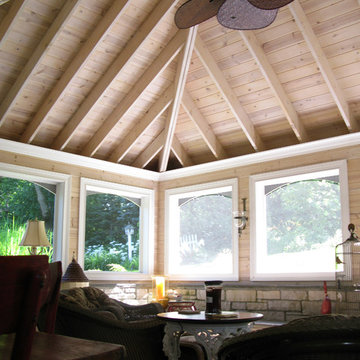 Screened-in Porch Interior View