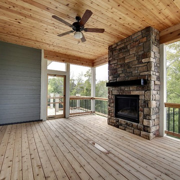 Screened-in Porch – Taylor Creek – English Inspired Home – Spring 2015