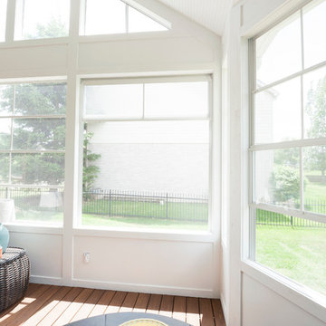 Screened Porch Addition with Eze Breeze Screen Windows