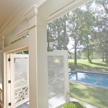 Screened porch and pool