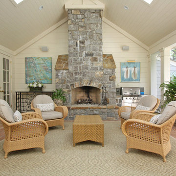 Screened porch and pool