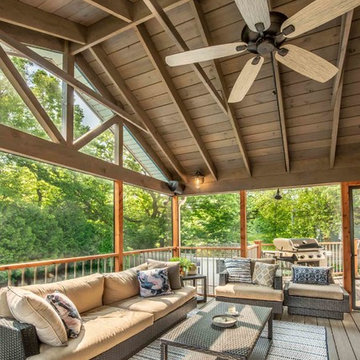 Screened Porch Overlooking the Pool